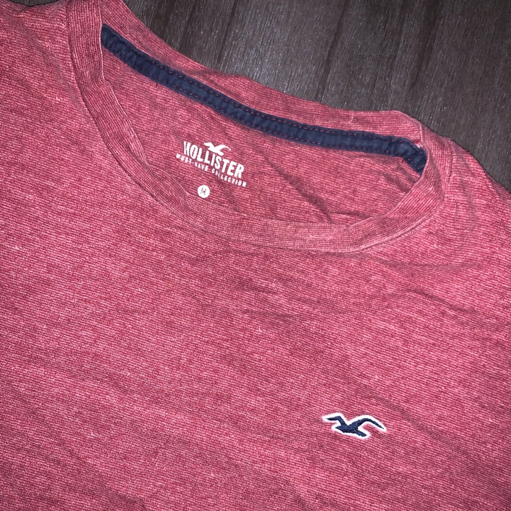 Hollister California Shirt Mens M Sweatshirt Long Sleeve Progressive Red